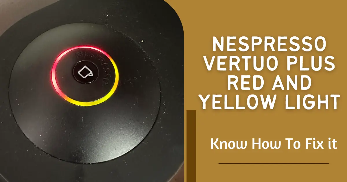 Nespresso Red And Yellow Lights